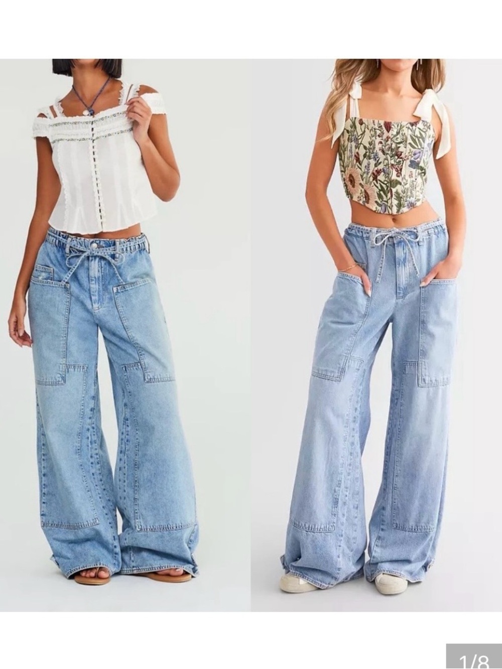 NWT We the Free crvy Outlaw jeans Sz large - Picture 1 of 10